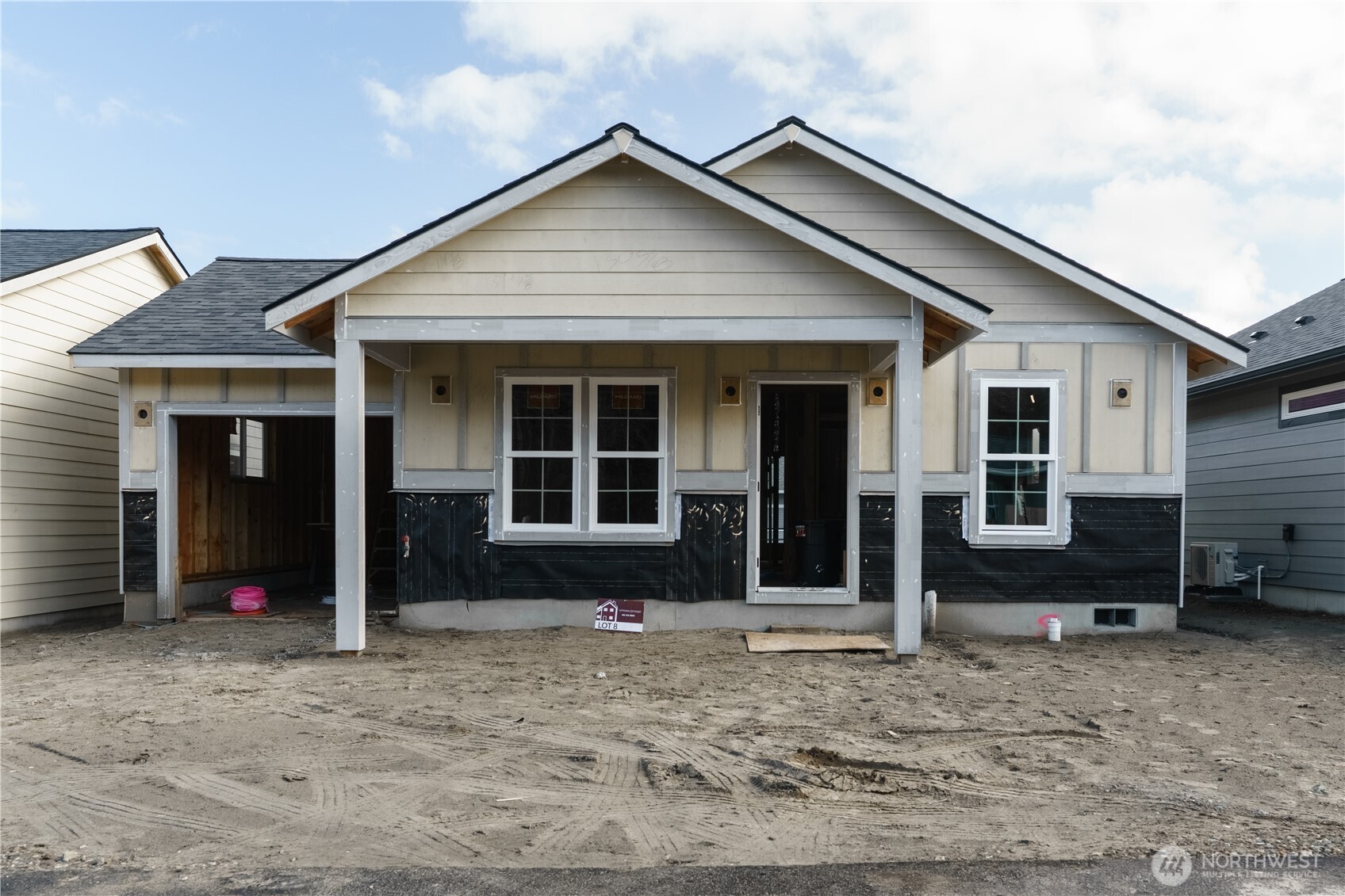 a front view of a house