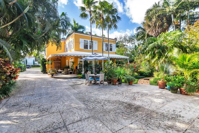 a view of a house with a patio