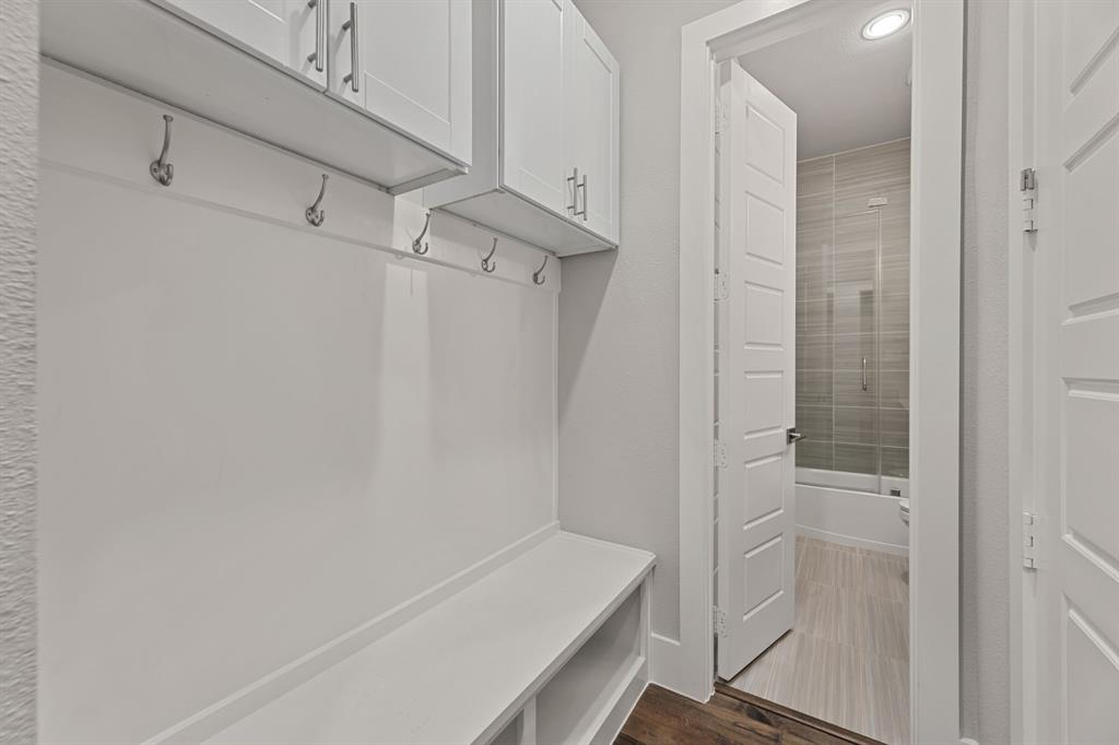 7854 Element Avenue Plano, TX 75024 - Photo 14 of 38 Mudroom with dark wood finished floors