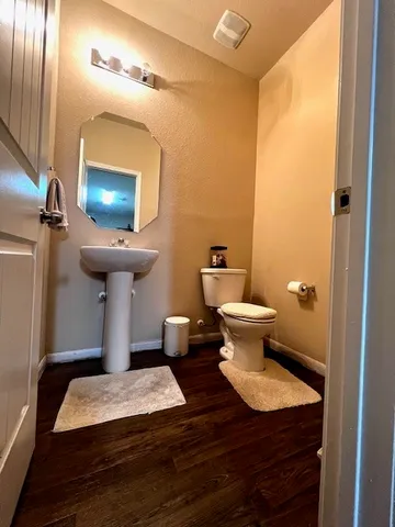 a bathroom with a sink and a toilet