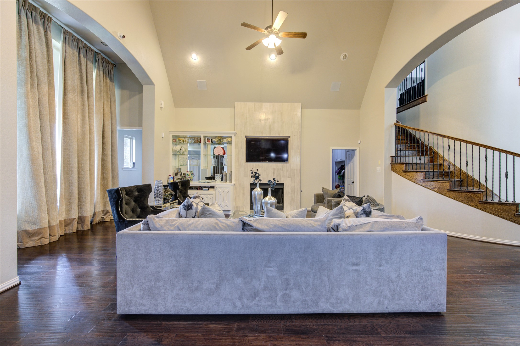 17539 Hankar Way Richmond, TX 77407 - Photo 7 of 34 a living room with furniture and a large window