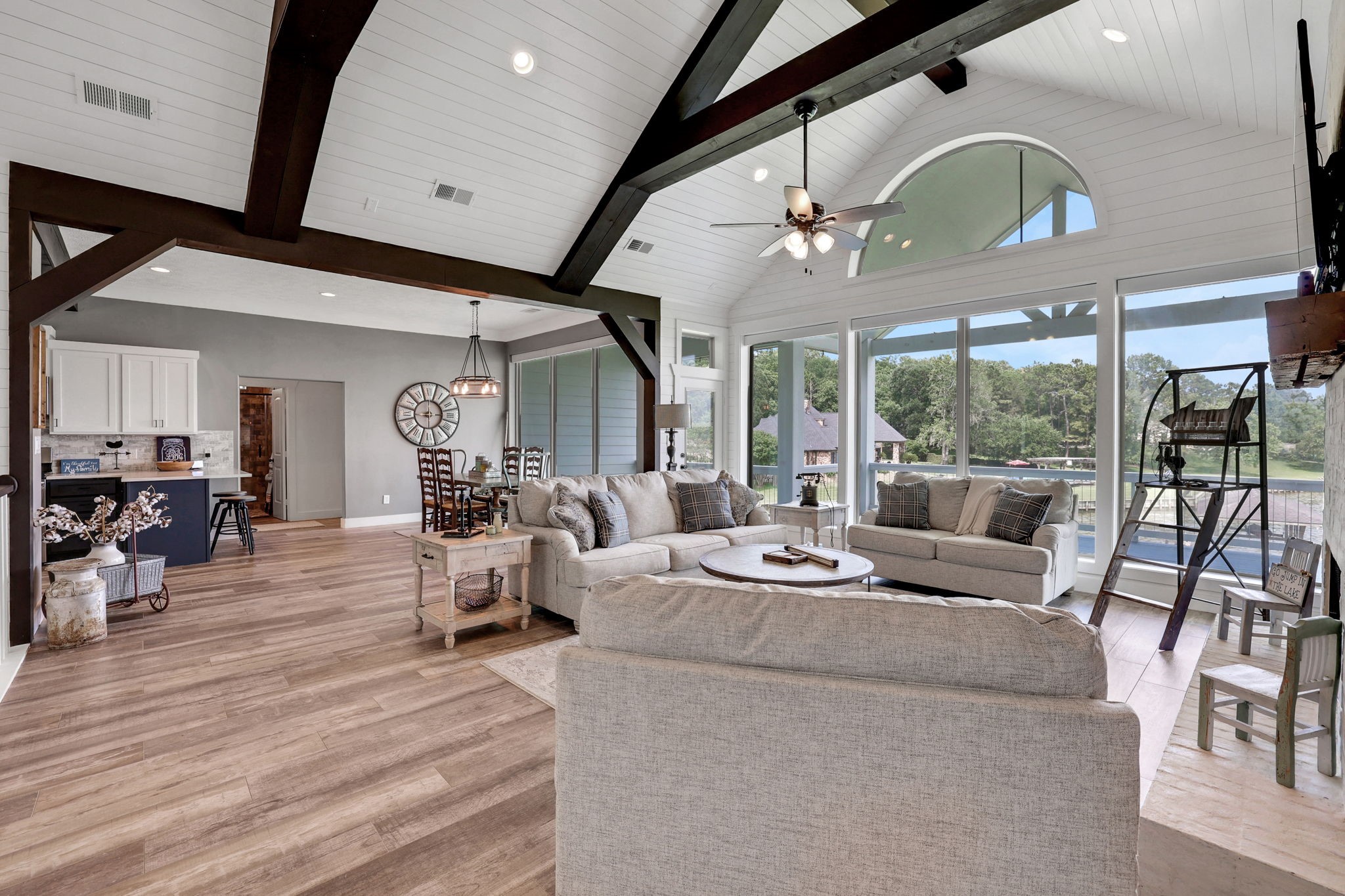 231 Ridge Cove Lane Coldspring, TX 77331 - Photo 7 of 50 The open concept living area is bright and airy