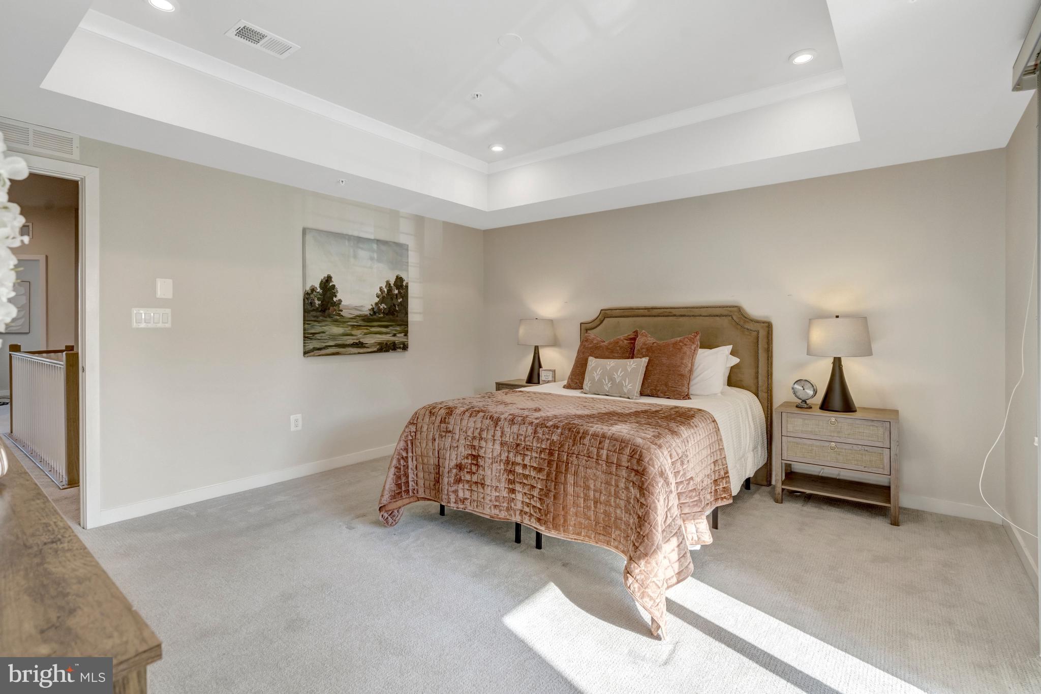22379 Roanoke Rise Terrace Ashburn, VA 20148 - Photo 24 of 40 a bedroom with a bed and a painting on the wall