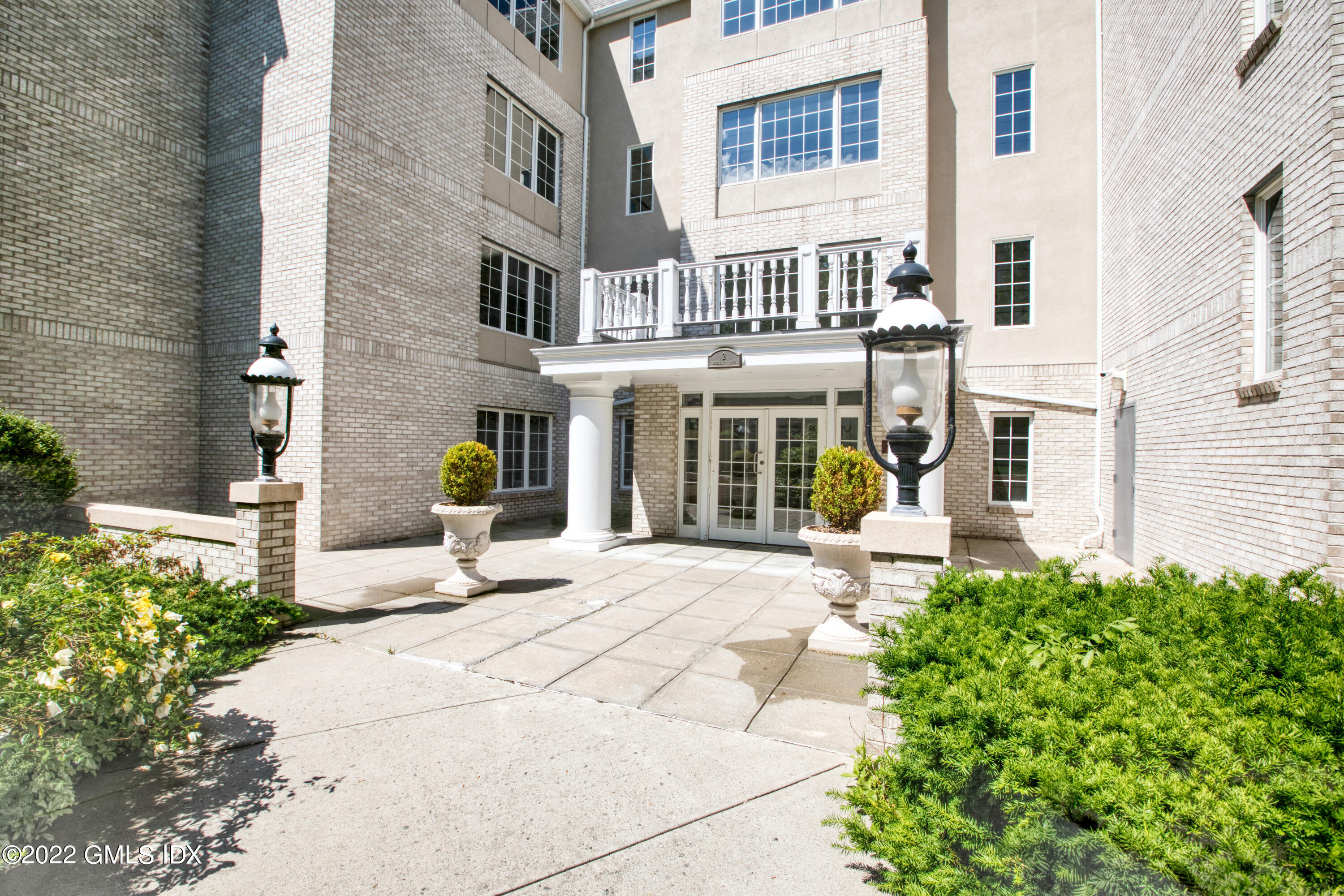 a view of a building with many windows