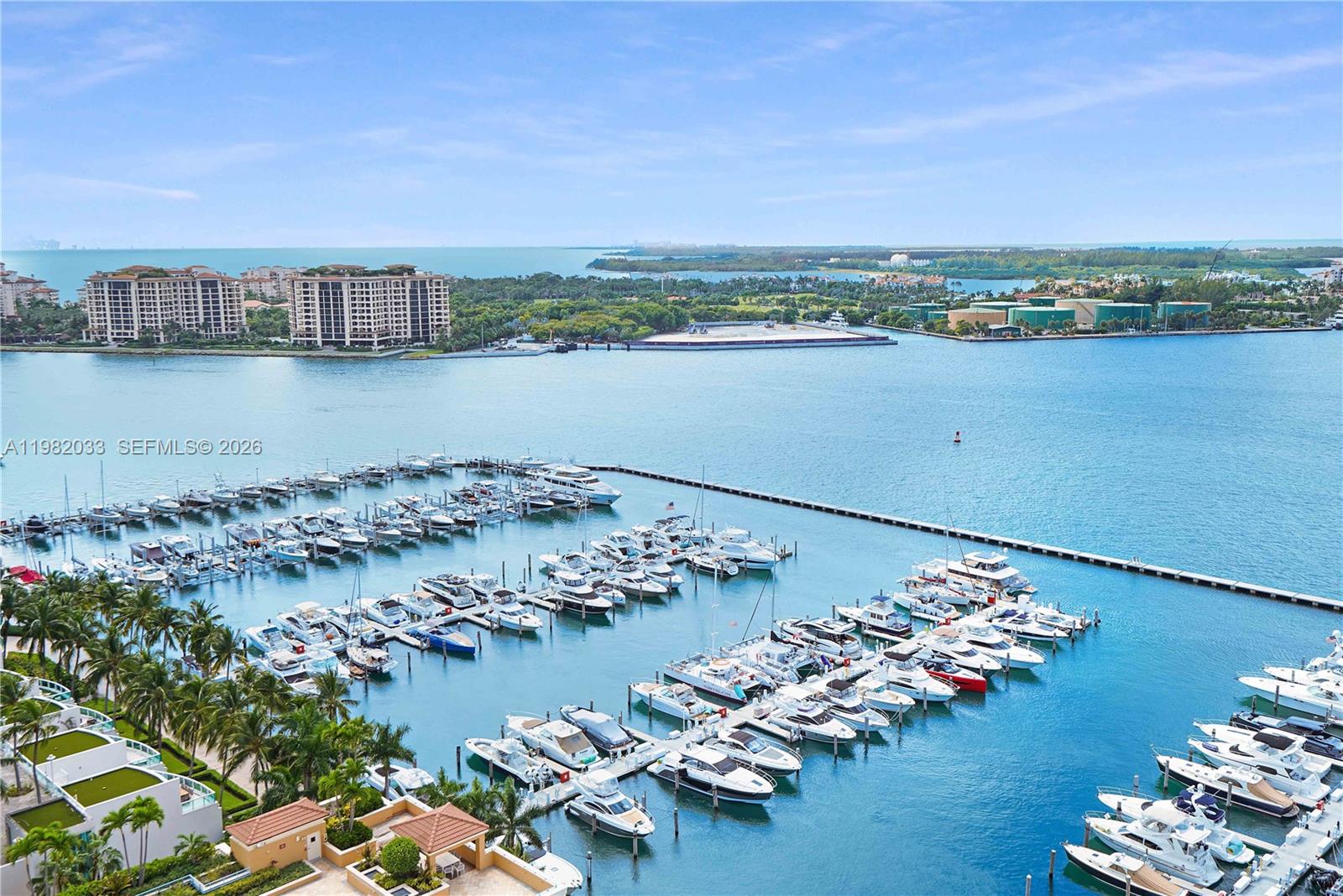 90 Alton Road, Unit 2212 Miami Beach, FL 33139 - Photo 35 of 42 Miami Beach Marina viewed from balcony