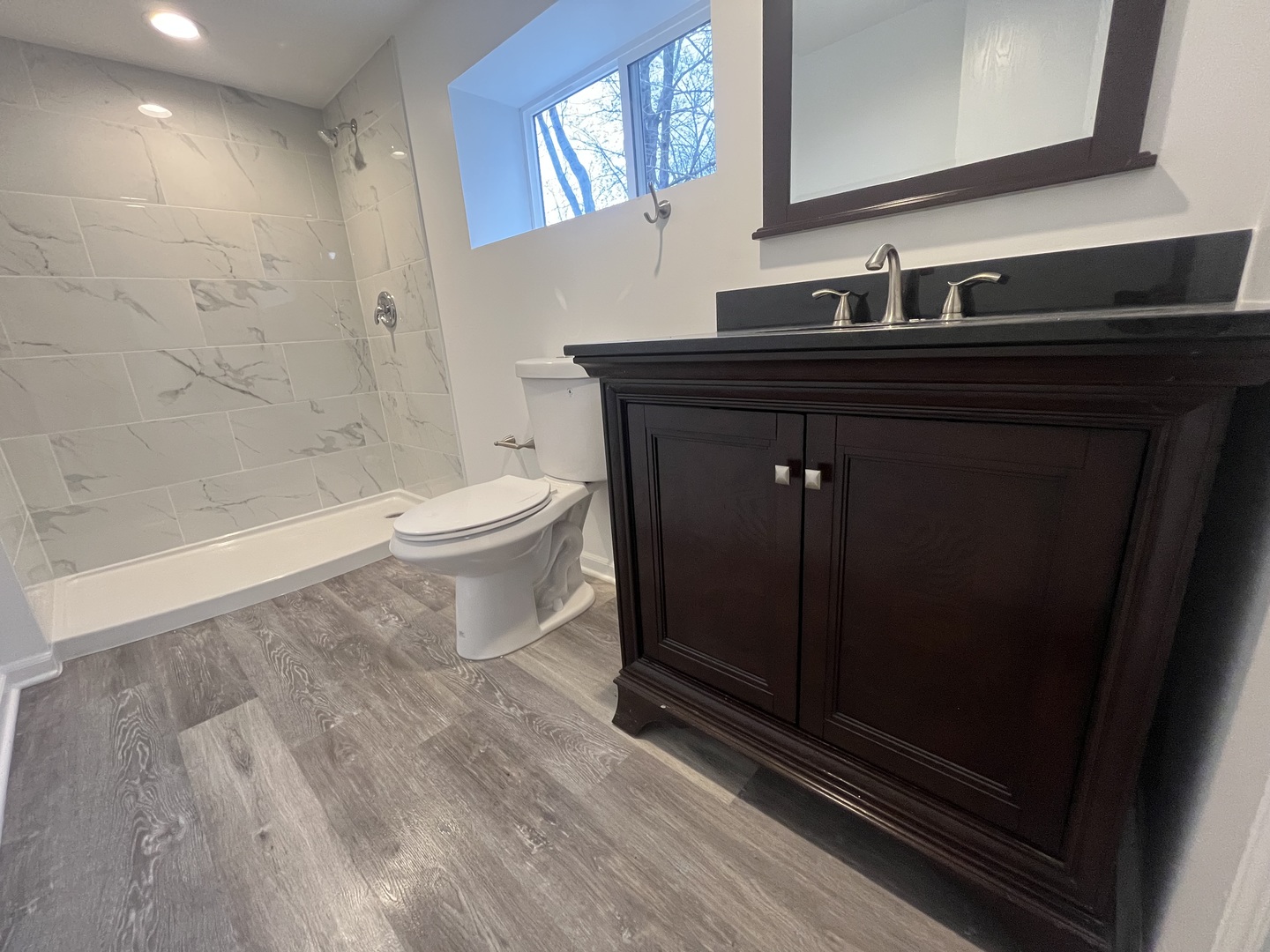 46 North 46th Road Mendota, IL 61342 - Photo 30 of 48 a bathroom with a sink a toilet a mirror and bathtub