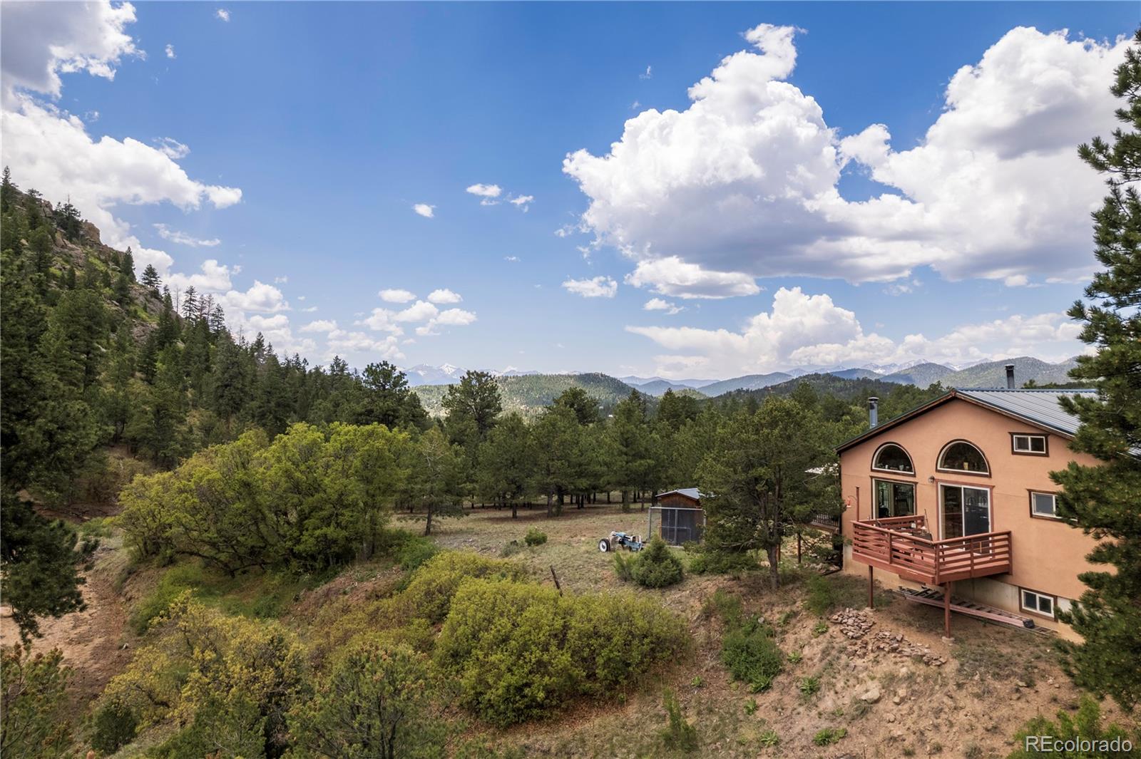 1111 Red Feather Road Cotopaxi, CO 81223 - Photo 32 of 37 a view of a house with a yard