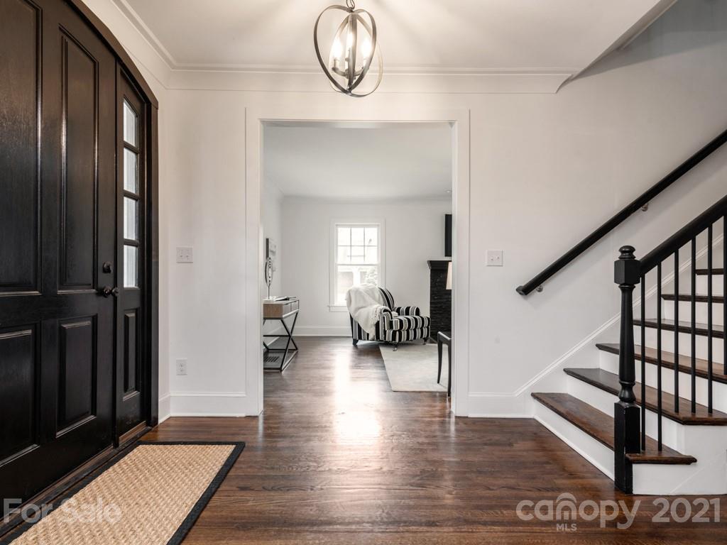 2248 Colony Road Charlotte, NC 28209 - Photo 10 of 27 a view of living room and hardwood floor