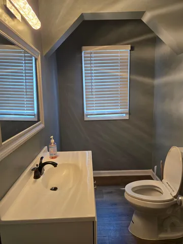 a bathroom with a sink and a toilet