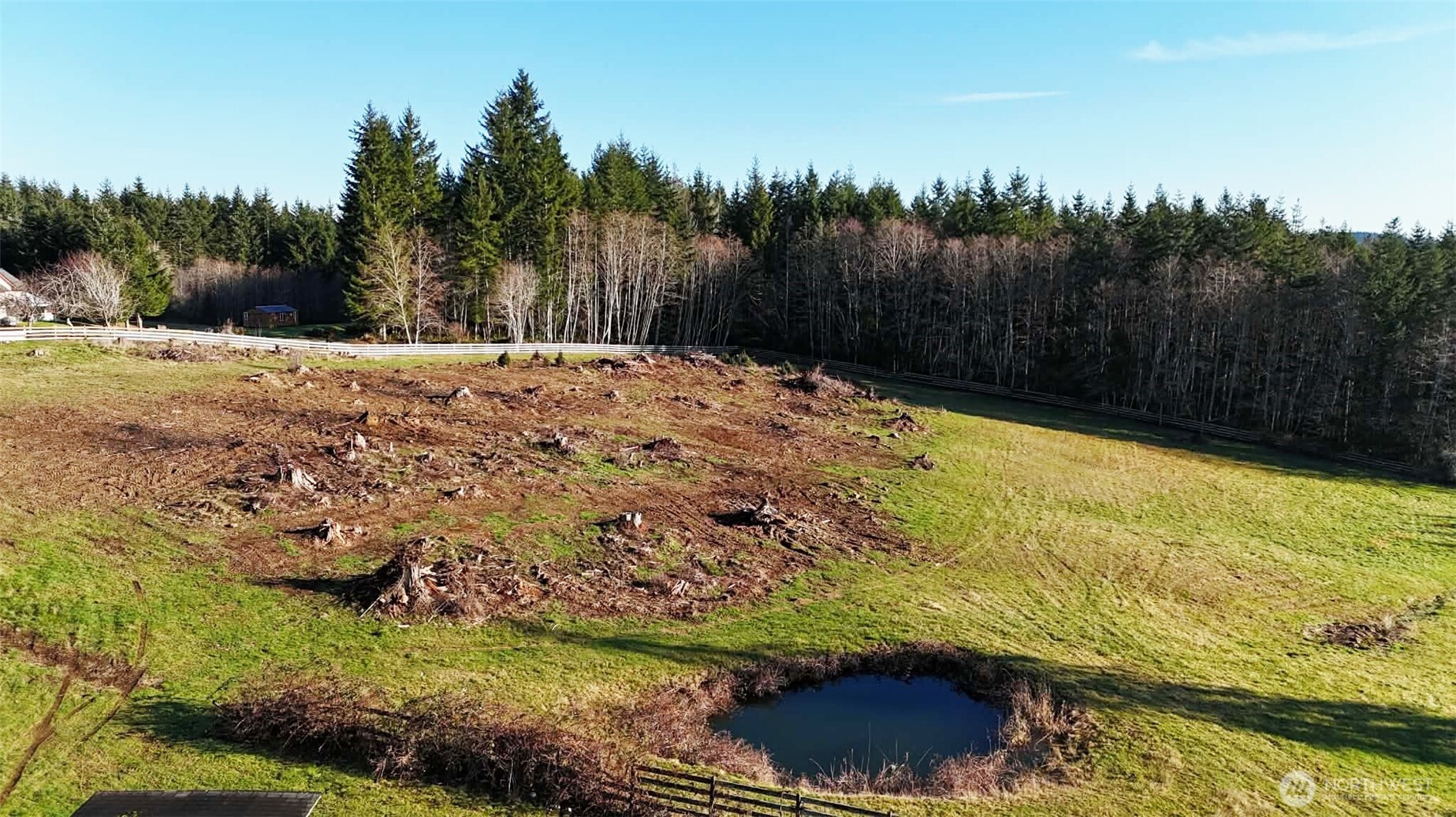 18 Overlake Lane McCleary, WA 98557 - Photo 15 of 25 a view of a yard with wooden fence