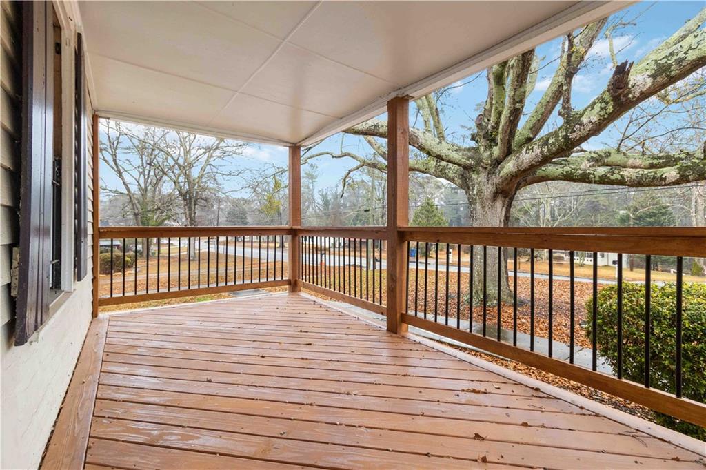 2141 Fairburn Road Southwest Atlanta, GA 30331 - Photo 5 of 30 a view of a balcony with wooden floor