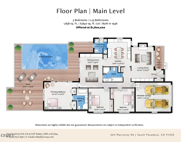 $1,800,000 | 664 Monterey Road, South Pasadena, CA 91030