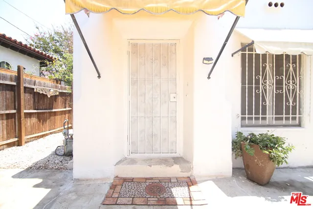 a view of a wooden fence