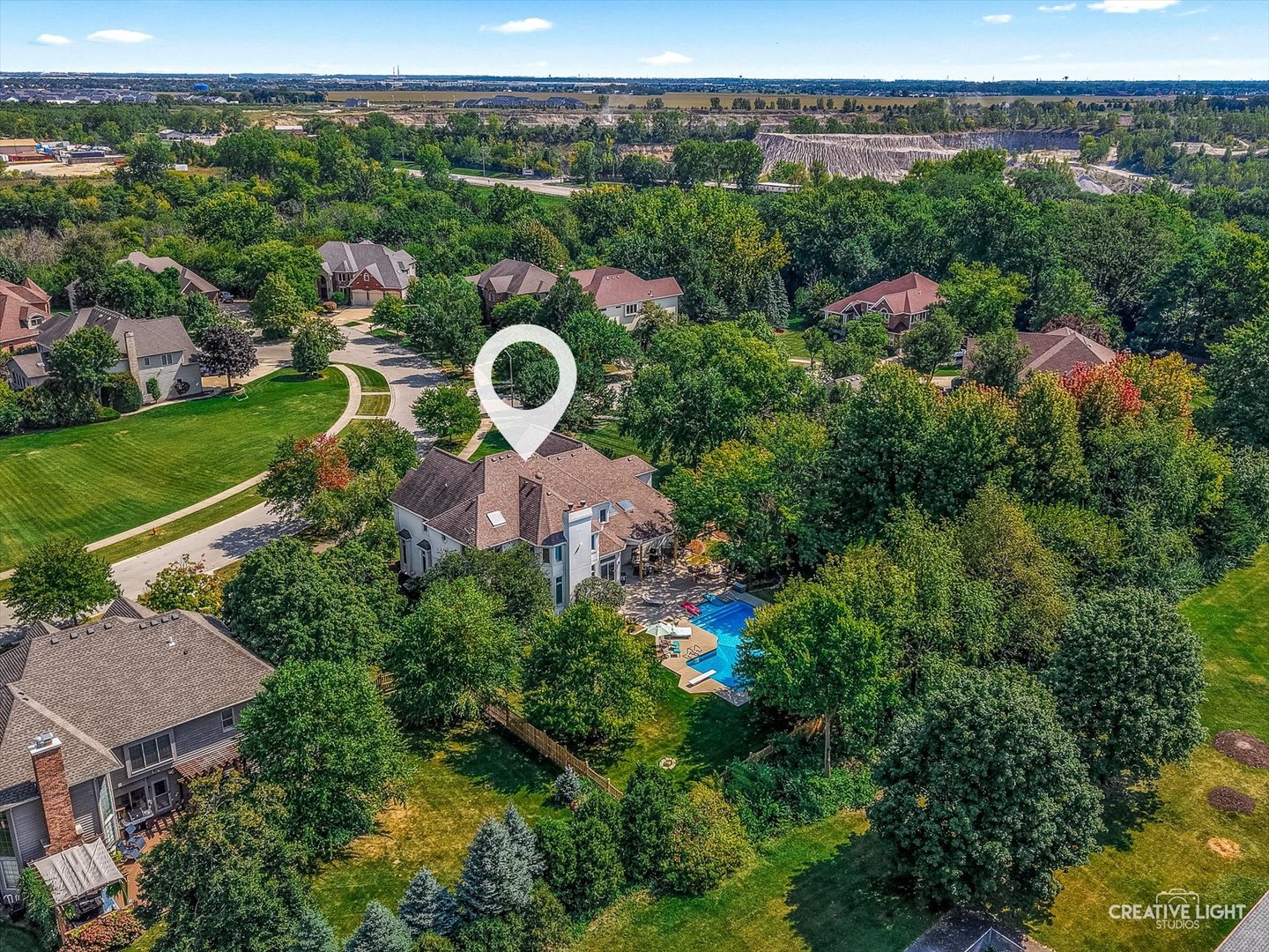 4811 Sebastian Court Naperville, IL 60564 - Photo 40 of 49 an aerial view of a house with a garden view