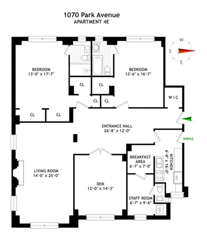 $2,400,000 | 1070 Park Avenue, Unit 4E | Upper East Side