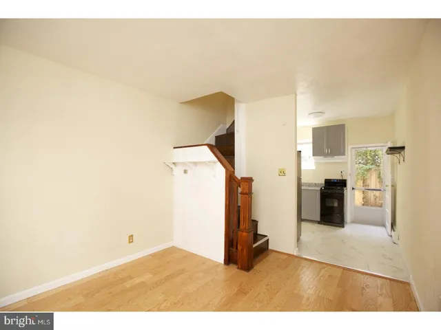 a view of a living room with a bathroom