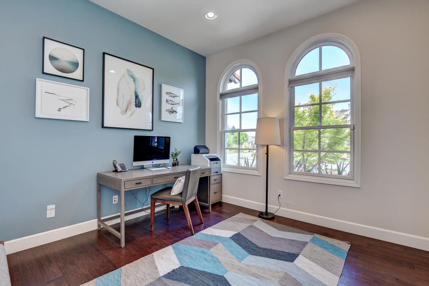 181 Mansfield Drive Mountain View, CA 94040 - Photo 29 of 44 a workspace with wooden floor and a window