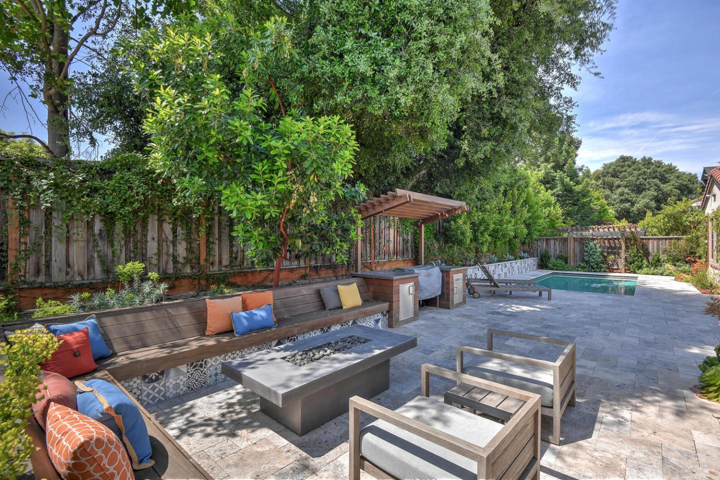 181 Mansfield Drive Mountain View, CA 94040 - Photo 41 of 44 a backyard of a house with seating space