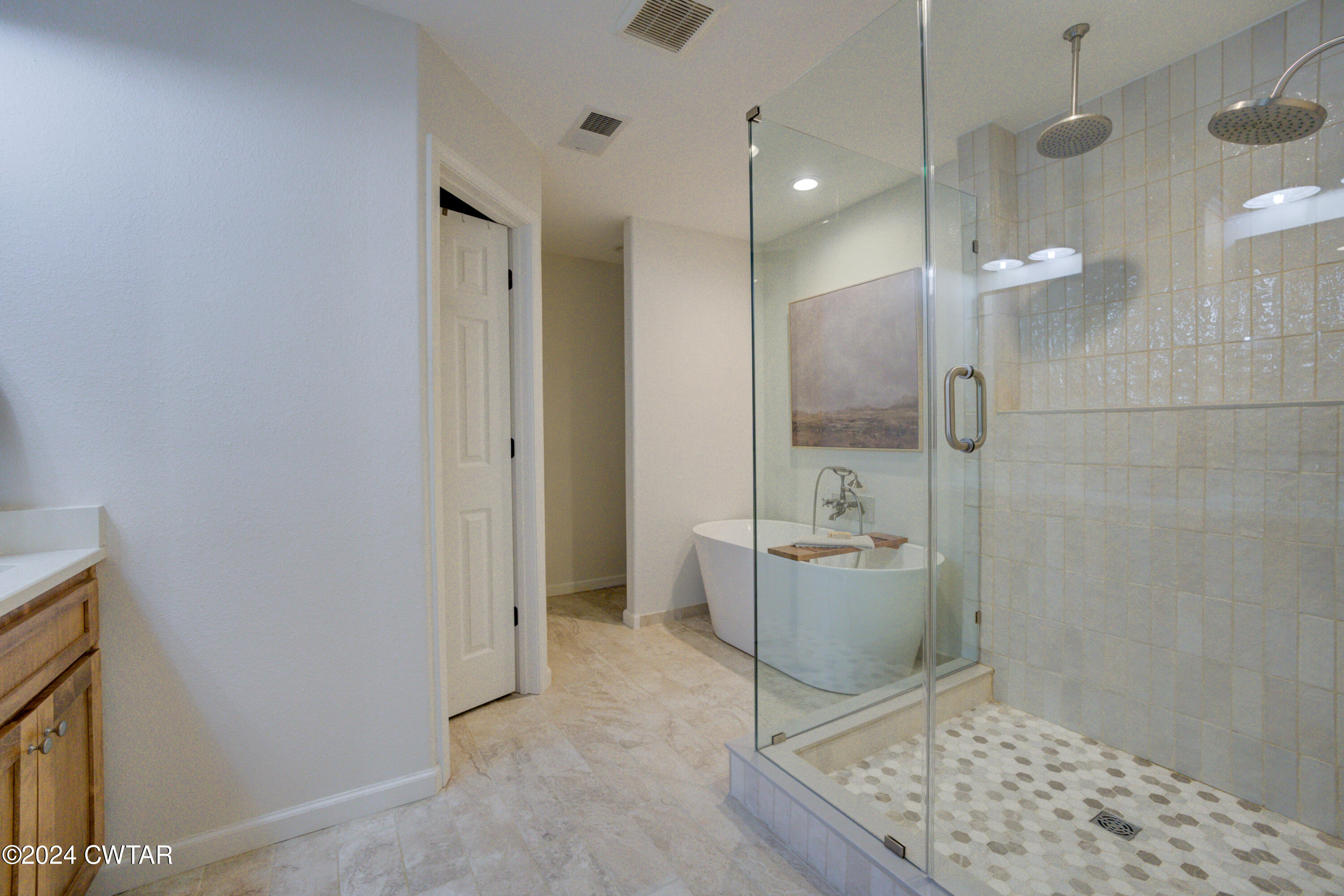 3922 Old Medina Road Medina, TN 38355 - Photo 29 of 51 a bathroom with a glass shower door and a sink