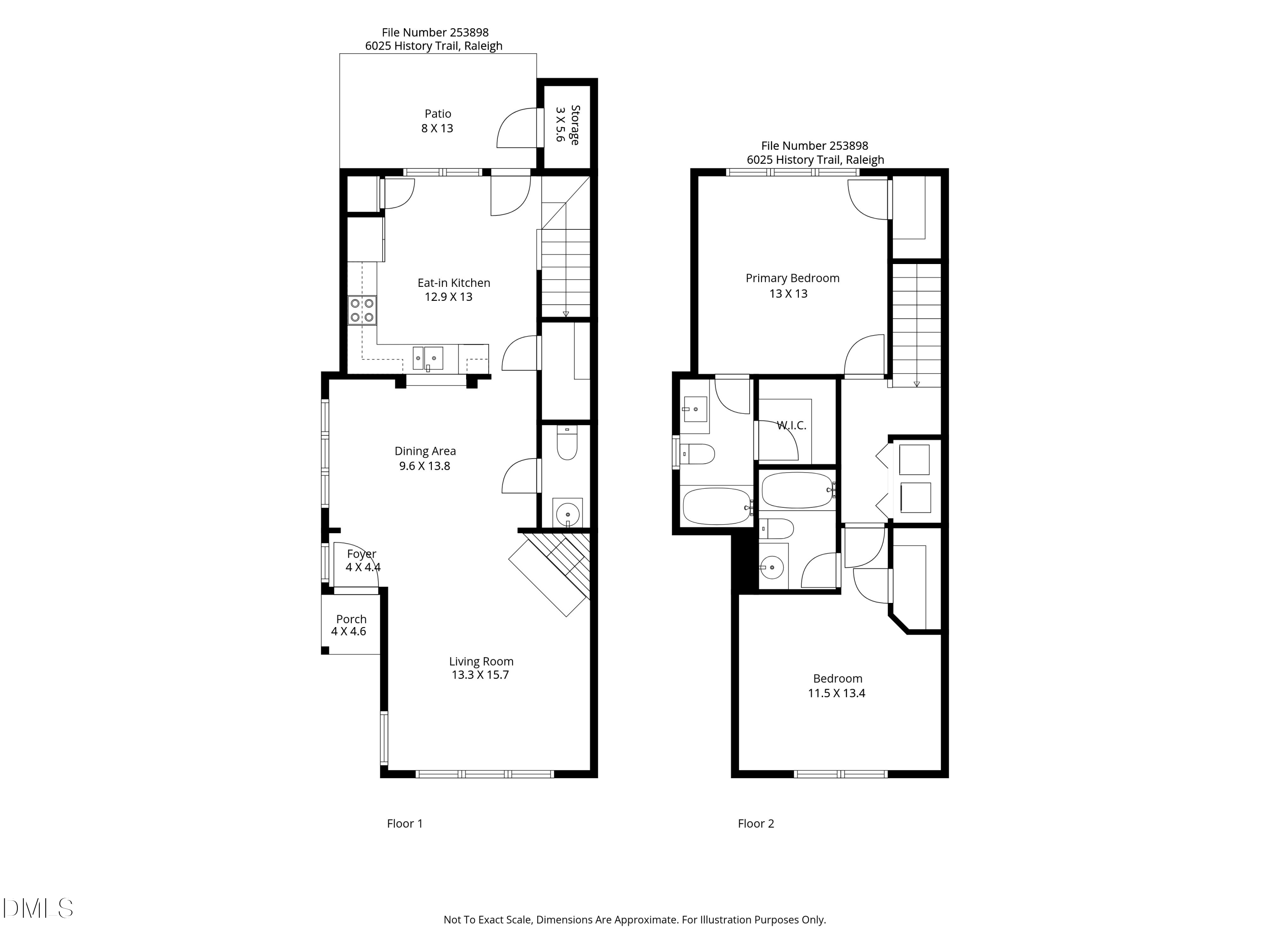 6025 History Trail Raleigh, NC 27612 - Photo 33 of 33 a picture of a floor plan