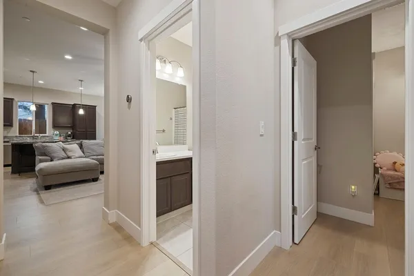 a en suite bathroom with a sink