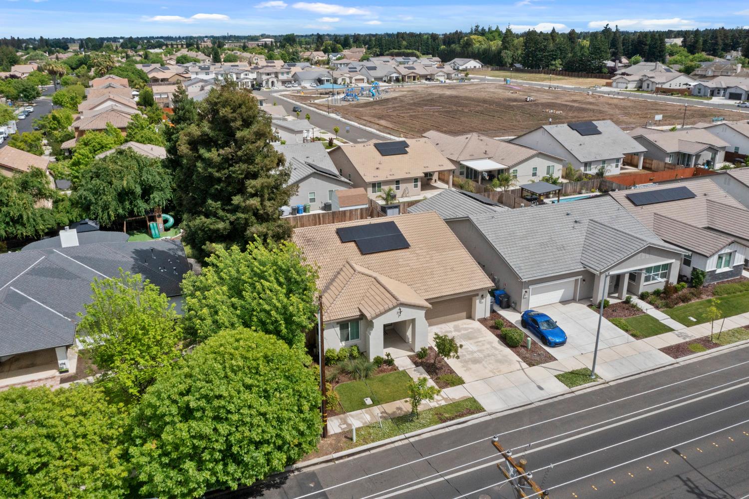 3700 Colorado Avenue Turlock, CA 95382 - Photo 36 of 46 an aerial view of residential houses with outdoor space