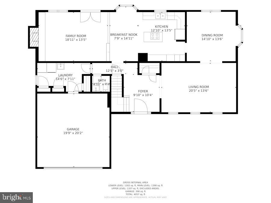 6042 Munson Hill Road Falls Church, VA 22044 - Photo 74 of 77 Main Level Floor Plan