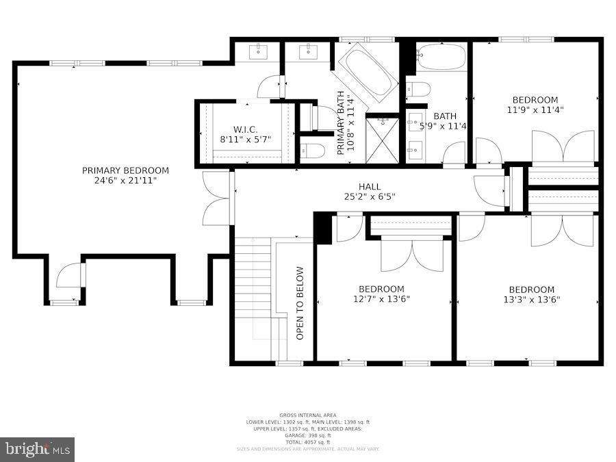 6042 Munson Hill Road Falls Church, VA 22044 - Photo 75 of 77 Upper Level Floor Plan