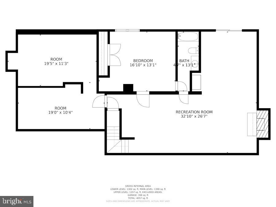 6042 Munson Hill Road Falls Church, VA 22044 - Photo 76 of 77 Lower Level Floor Plan
