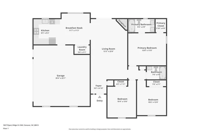 $300,000 | 1827 Piper's Ridge Circle Northwest, Conover, NC 28613