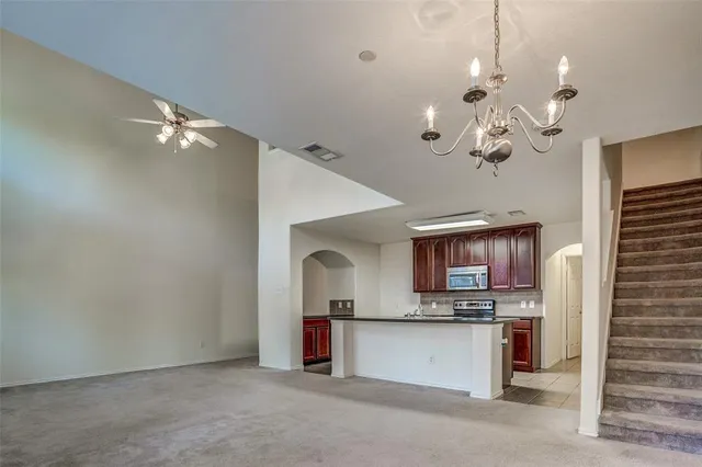 a view of kitchen and sink