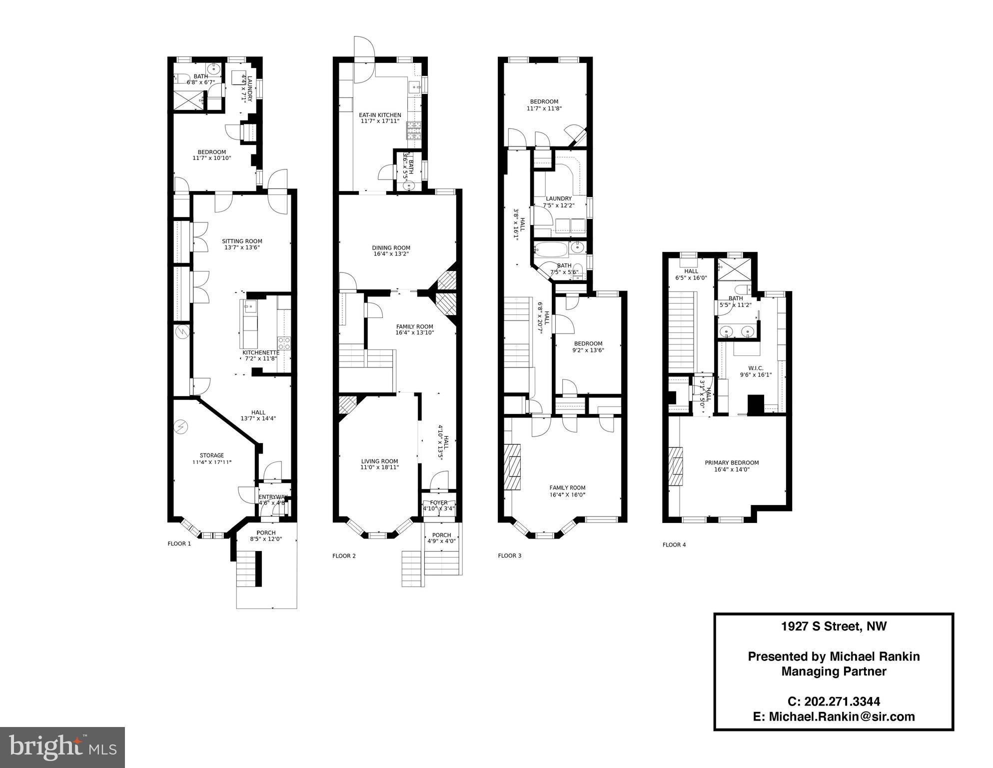 1927 S Street Northwest Washington, DC 20009 - Photo 32 of 32 Floor Plan