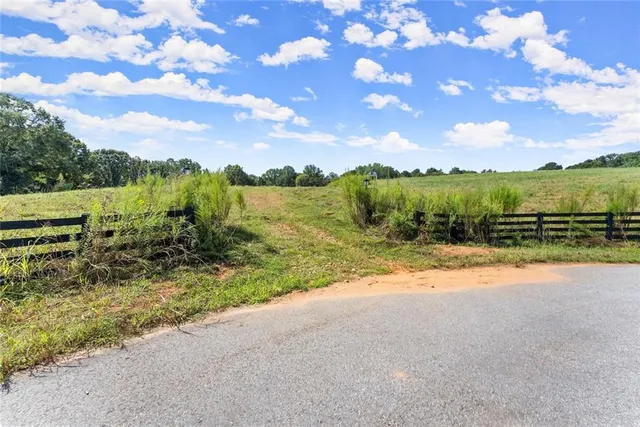 a view of an outdoor space and mountains