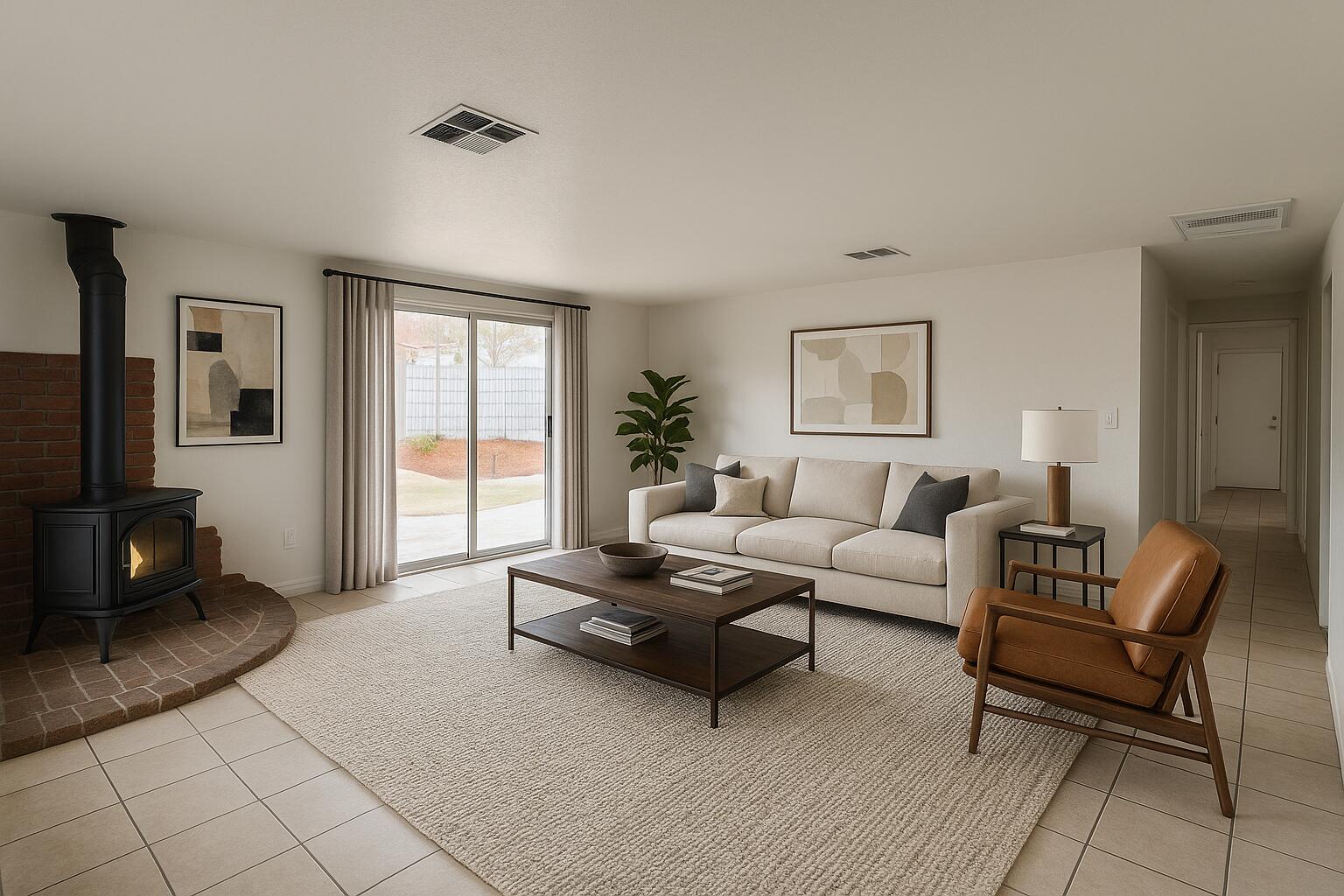5958 El Reposo Street Joshua Tree, CA 92252 - Photo 2 of 30 a living room with furniture and a window