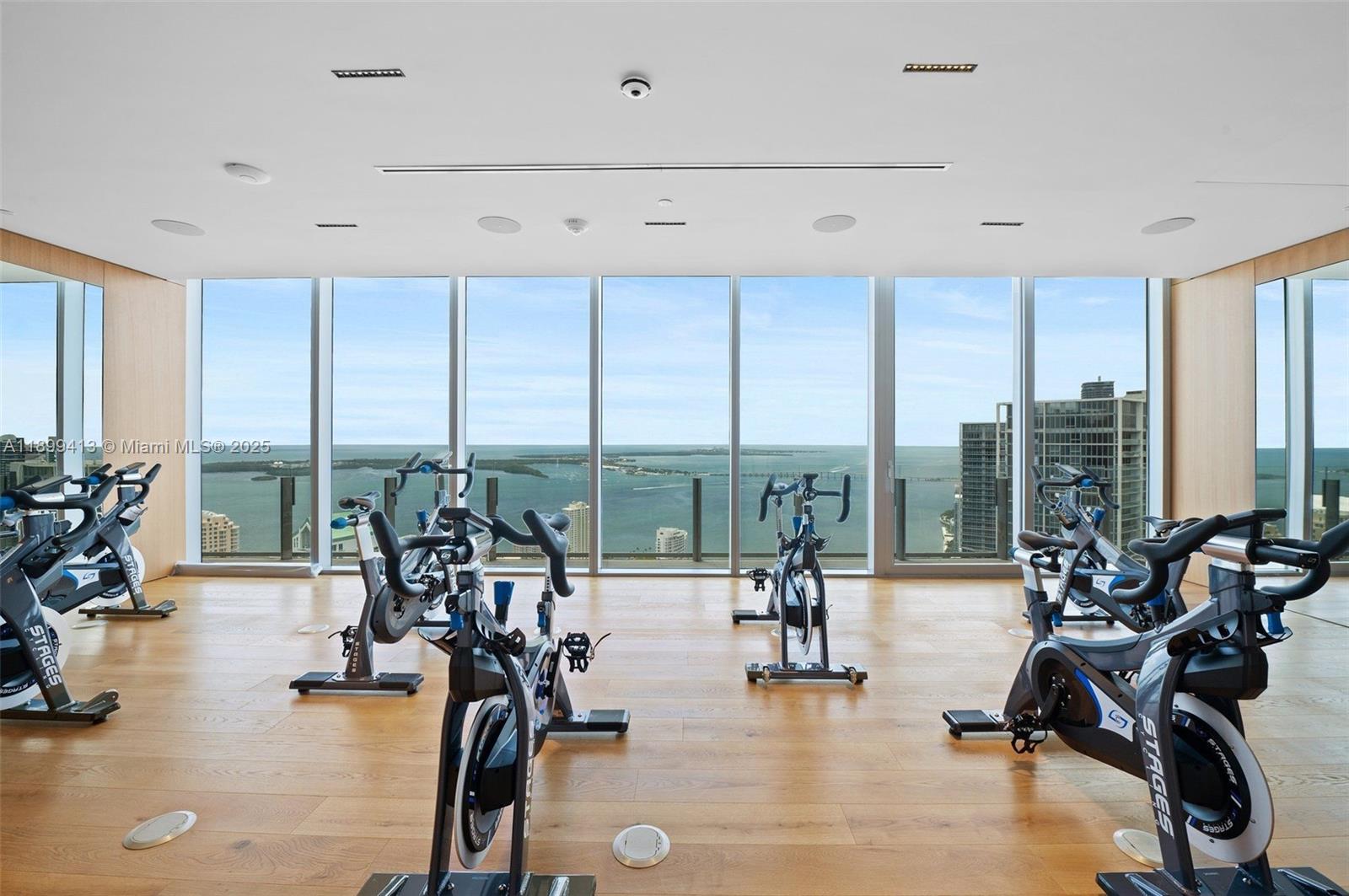 300 Biscayne Blvd Way, Unit 4909W Miami, FL 33131 - Photo 34 of 47 a view of a room with gym equipment
