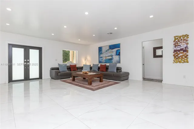 a view of a living room