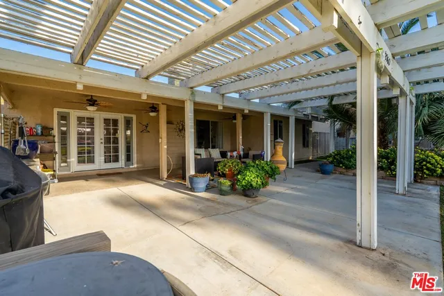 a view of outdoor space with seating