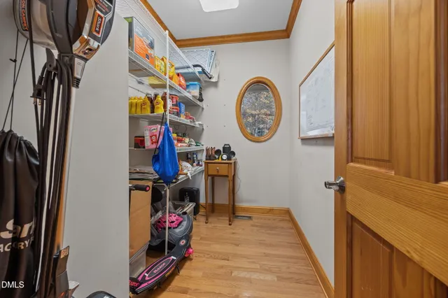 a view of storage and utility room