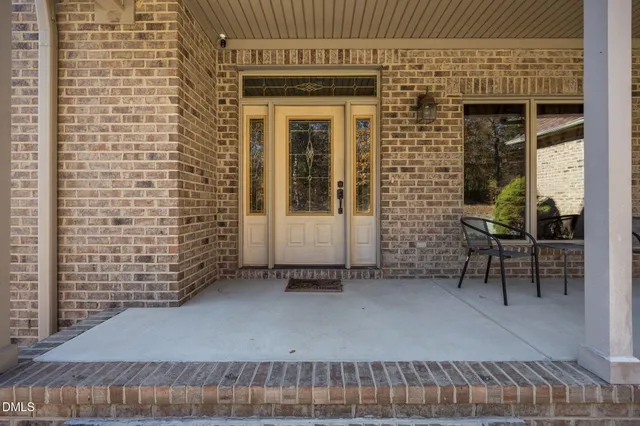 a view of outdoor seating space