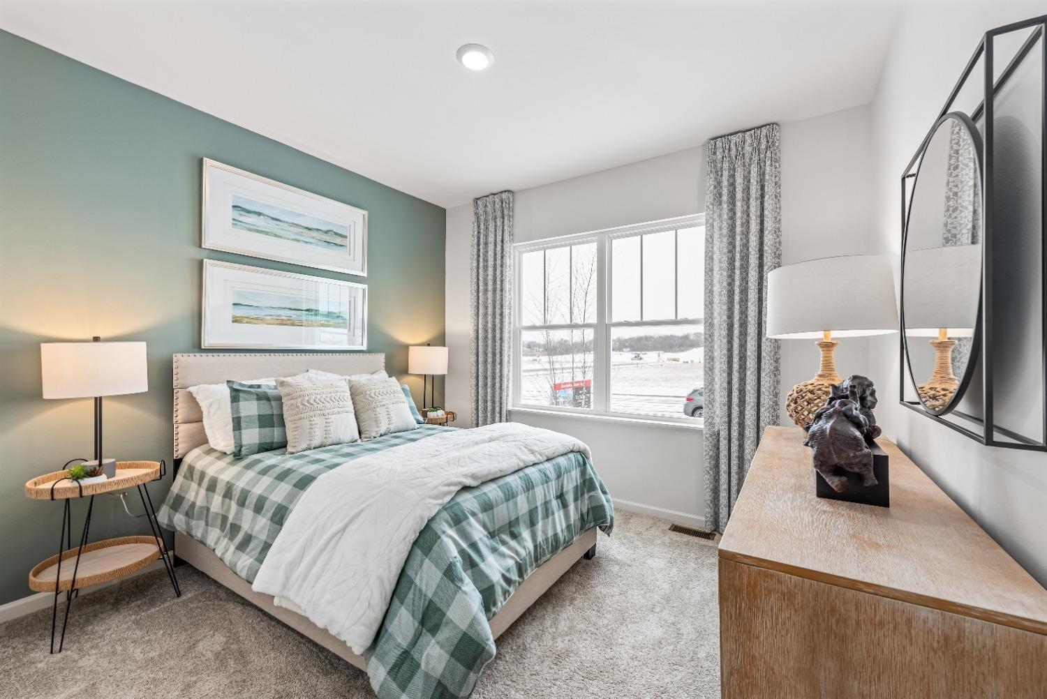 8553 Graystone Drive Lowell, IN 46356 - Photo 19 of 27 a bedroom with a bed and a large window