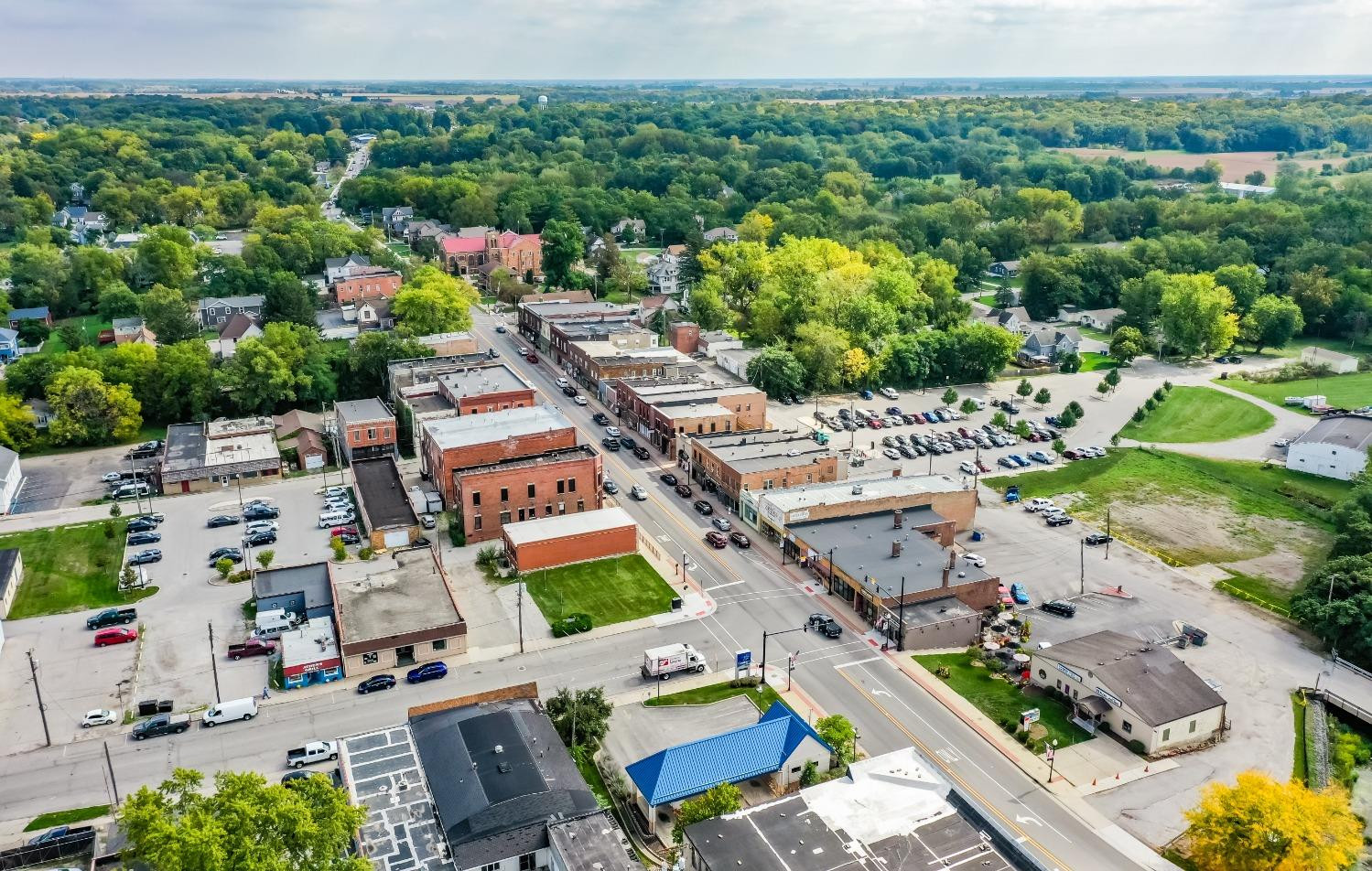 8553 Graystone Drive Lowell, IN 46356 - Photo 26 of 27 an aerial view of a city