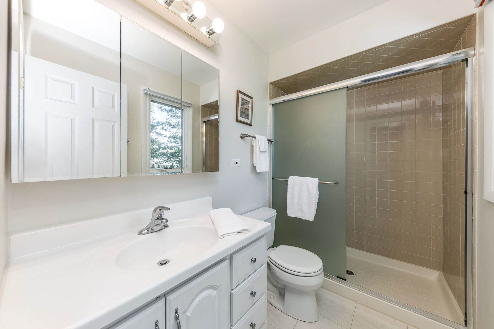 1505 Ranchview Drive Naperville, IL 60565 - Photo 18 of 36 a bathroom with a sink toilet and shower