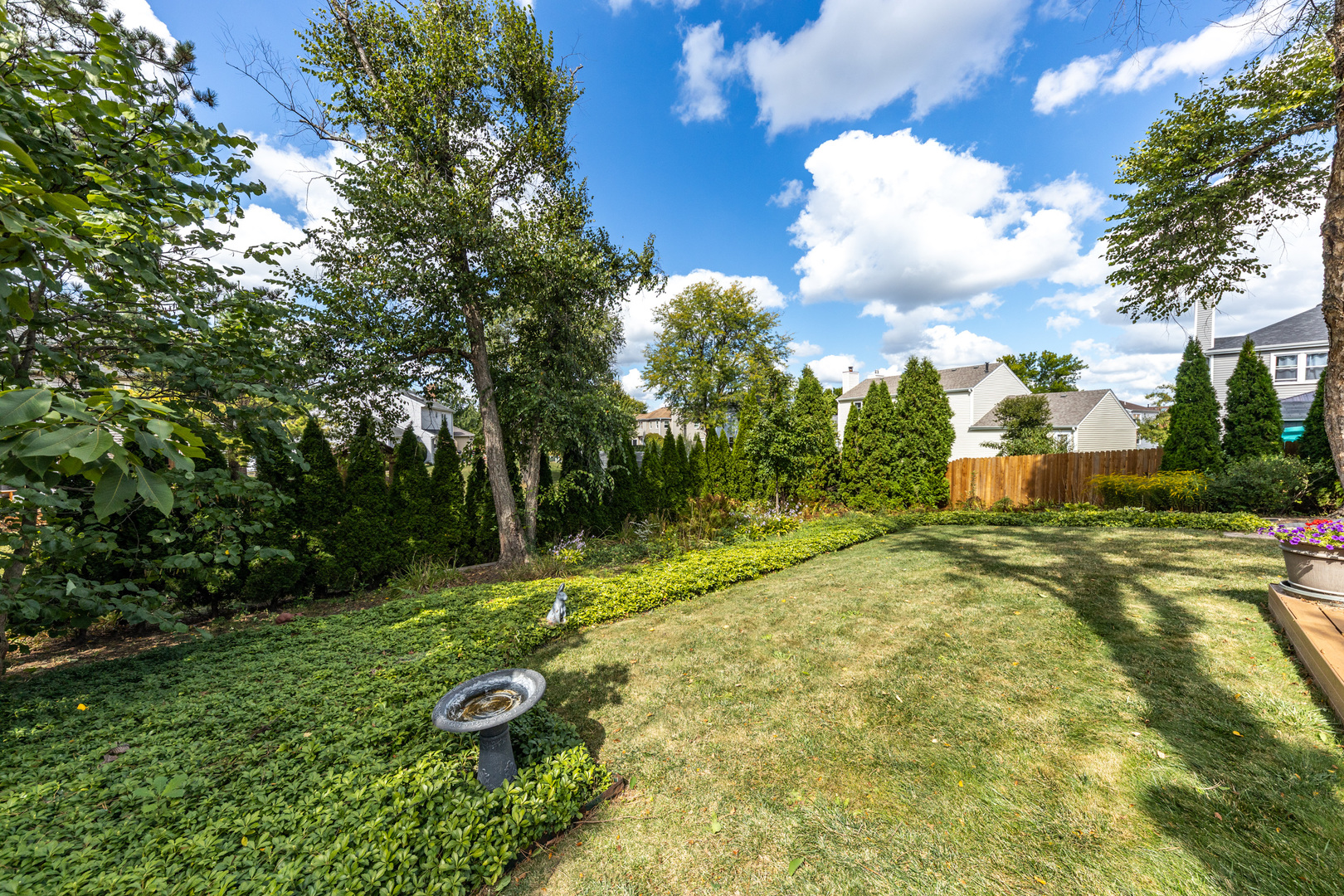 1505 Ranchview Drive Naperville, IL 60565 - Photo 24 of 36 a backyard of a house with lots of green space