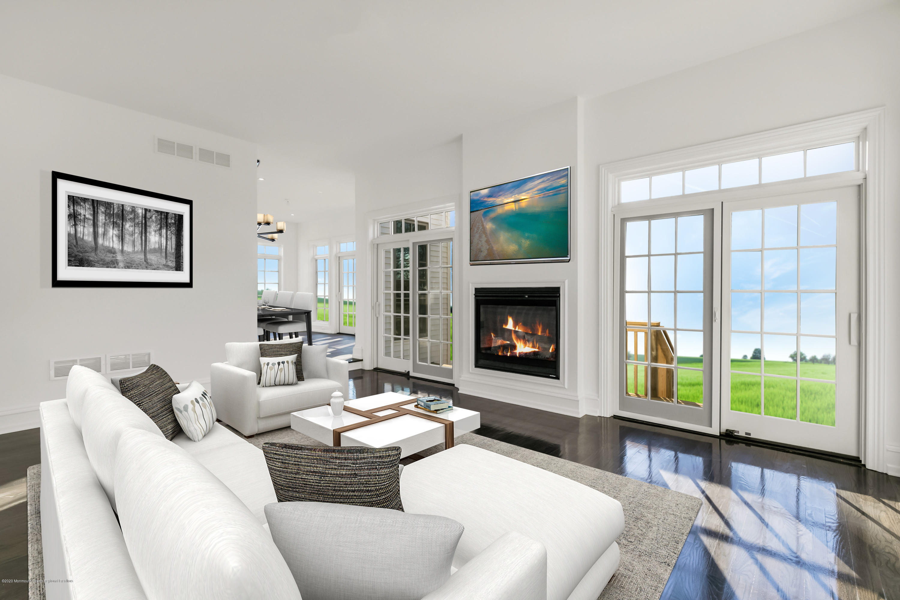 1109 Rockefeller Court Toms River, NJ 08755 - Photo 4 of 7 a living room with furniture and a fireplace