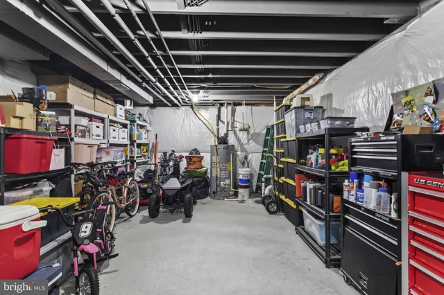 a view of storage and utility room