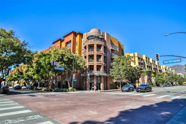 a front view of a building