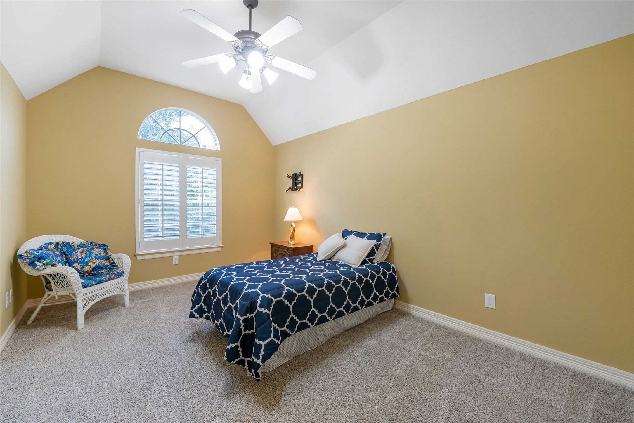 15306 Beecham Drive Houston, TX 77068 - Photo 27 of 48 Cozy front bedroom with angled ceilings as well as a ceiling fan is off the game room.