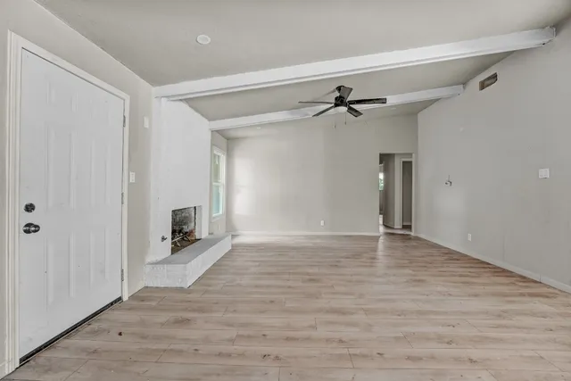 wooden floor in an empty room