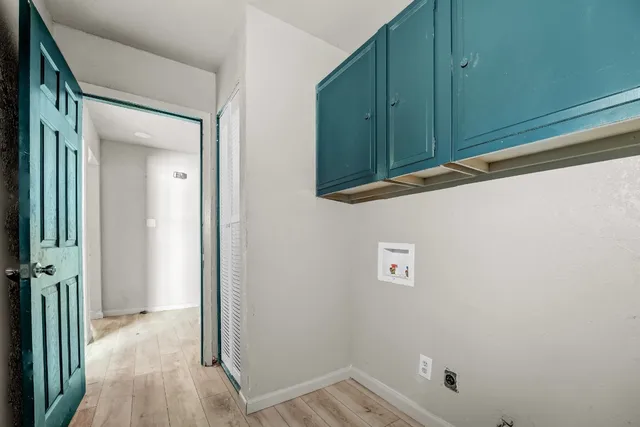 a view of a closet area