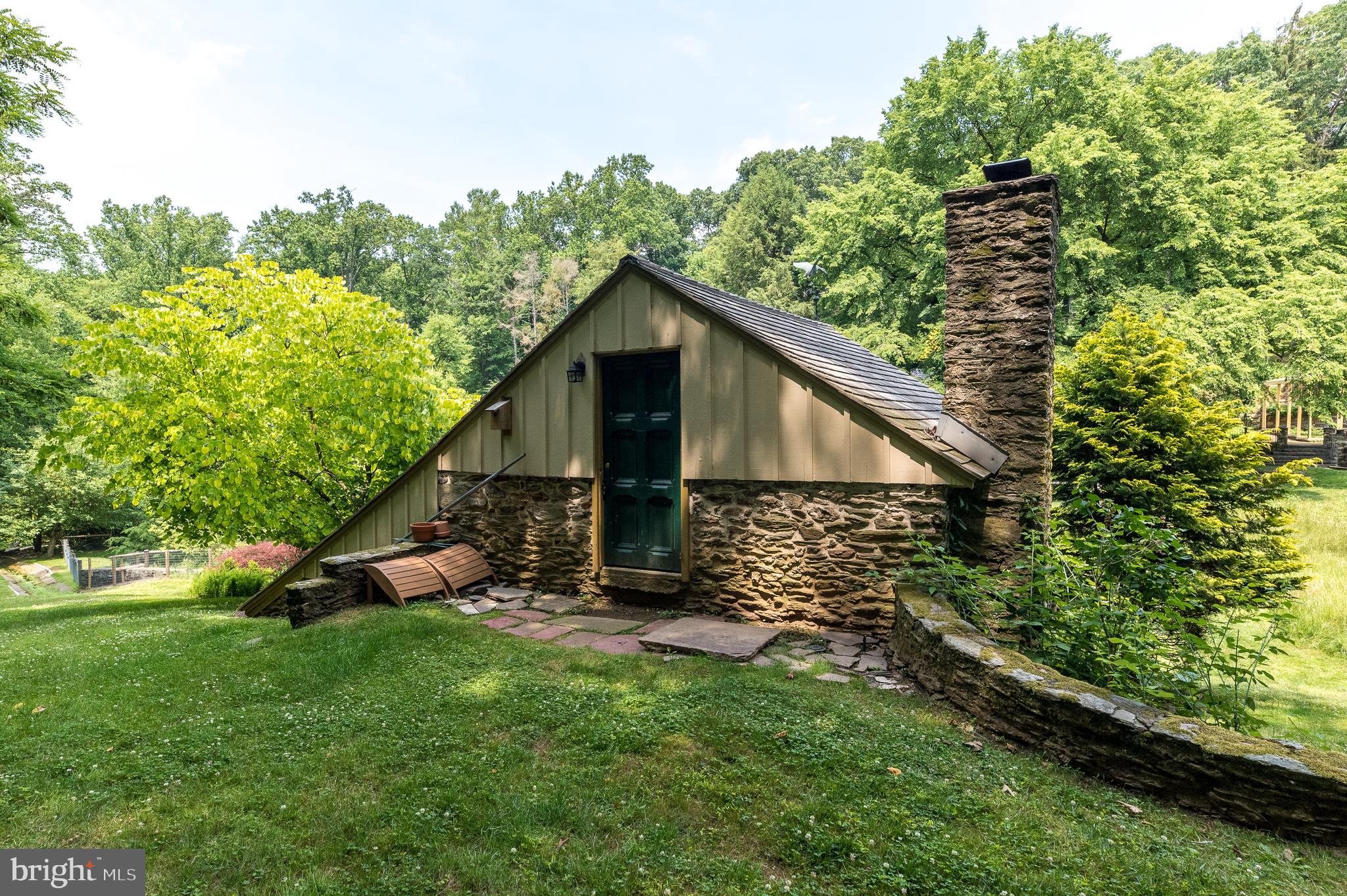 876 Brower Road Wayne, PA 19087 - Photo 14 of 59 Rear of Stone Barn/Shed
